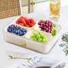 Divided Serving Tray with Lid and Handle, Snackle Box Container