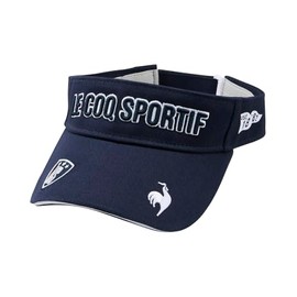 le coq sportif (ルコックスポルティフ) Sun Visor Classic Logo Design Embroidered Sporty Cotton Golf LG5SCP50L Women's, NV00 (navy), Free size