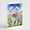 Caroline's Treasures DAC5091GCA7P Komondor Easter Egg Hunt Greeting Cards Pack