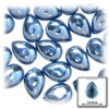144pc Loose Acrylic Flatback Cabochons Teardrop 13x18mm - Crystal Clear