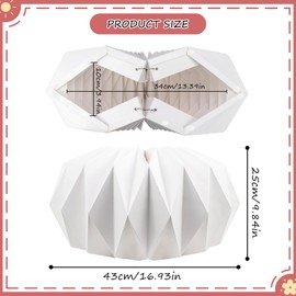 FSWWSF Origami Design Paper Lampshade, Modern Lampshade for Pendant Lamp, Nordic Creative Paper Lampshade, Pendant Lampshade for Home, Bedroom, Living Room (G)