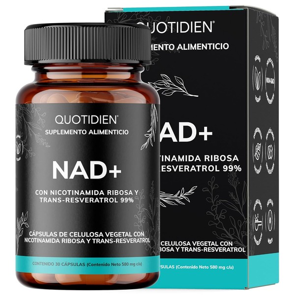 NAD+ | NR Nicotinamida Ribosa con Trans-Resveratrol 99%, Ácido Alfa