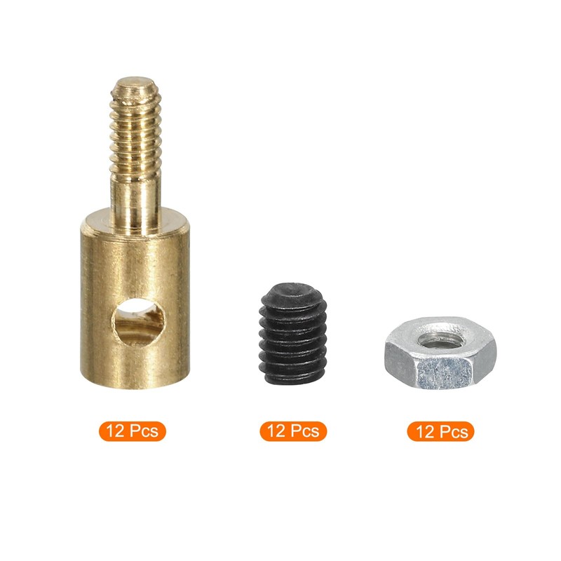 MECCANIXITY Linkage Stoppers Connecting Servo Arm,Adjustable Push Rod with Nut