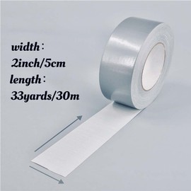 Haxibla Multi Purpose Red Duct Tape 2 Inch X 33 Yards, Heavy Duty Strong Adhesive Tape, No Residue, Waterproof All Weather, Tear by Hand, Industrial Repairs