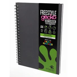 Artgecko Freestyle Sketchbook A4 Portrait - 60 Pages (30 Sheets) 250gsm Smooth Bright White Hybrid Paper