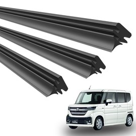 ProTorque New Spacia Wiper Replacement Rubber SPACIA MK53S SUZUKI Spacia Gear Genuine Compatible Driver Passenger Rear Set of 3 Custom Parts Replacement