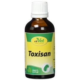cdVet Naturprodukte Toxisan 50 ml - Hund, Katze - Ergänzungsfuttermittel - Unterstützung für Leber + Niere - Entgiftung - verbessert Haut + Haar - Voraussetzung für Stoffwechselvorgänge - Gesundheit -