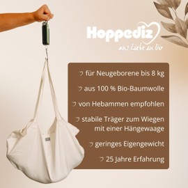 Hoppediz Singapore Grey Baby Weighing Cloth for Hanging Scales