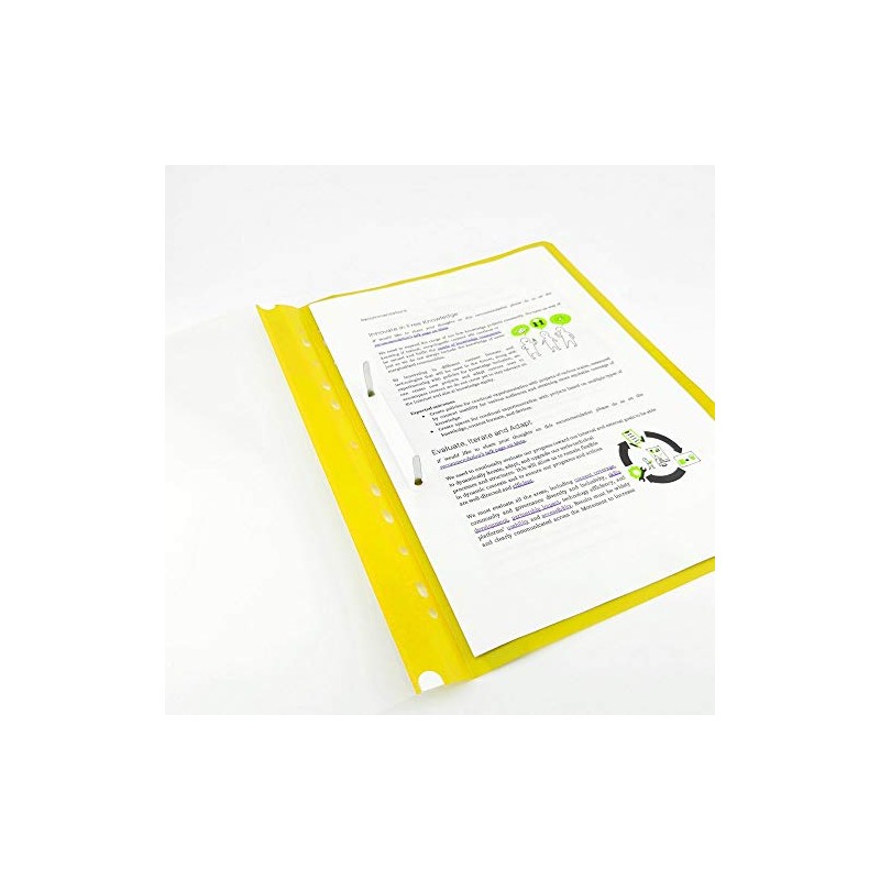 D.RECT Lux PP File Folder A4 with Perforation Strong Polypropylene