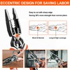VANQUISH 10-in-1 Long Nose Pliers, 8‘’ Multipurpose Combination Pliers Wire