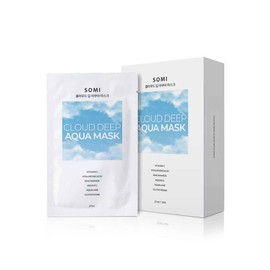 Somi Cosmetics 클라우드 딥 아쿠아 마스크 10매 촉촉한 구름 수분 케어 Cloud Deep Aqua Mask 10 Sheets Moisture-Rich Cloud Hydration Care