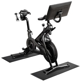 Peloton Bike Mat | 6mm Thick, Non-Slip Sweat-Proof Exercise Mat for Hardwood or Carpet, Treadmill/Stationary Spin Bike