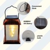 Aosethefrt Solar Lights for Outdoor Use, IP65 Waterproof Metal Hanging