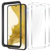S22 Screen protector [2Pack] [9H Hardness] [Compatible Fingerprint] [Anti-Bubble] 3D