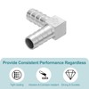 uxcell (3/4") 19mm Hose Barb 90 Degree Pipe Fitting, 304