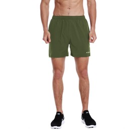 EZRUN Pantalones cortos deportivos ligeros de 5 pulgadas para hombre, de secado rápido, con bolsillos con cierre
