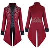 YORDET Medieval Steampunk Men's Tuxedo Gothic Retro Coat Carnival Victorian