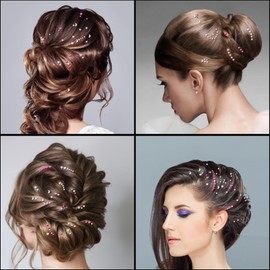 Pufandor 256PCS Face Gems Face Rhinestones with Star Moon for Makeup Multi-shape Festival Face Jewels Stickers Hair Diamonds Self-Adhesive Rhinestones for Face, Eyes, Hair, DIY Crafts 3Sise 3/4/5mm