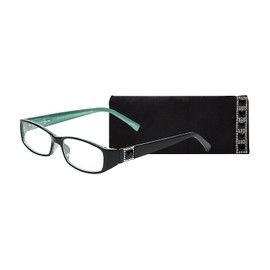 SAV Eyewear (Select-A-Vision) Victoria Klein Crystals Fashion Rectangular Reading Glasses 9092S Turquoise, 1.50