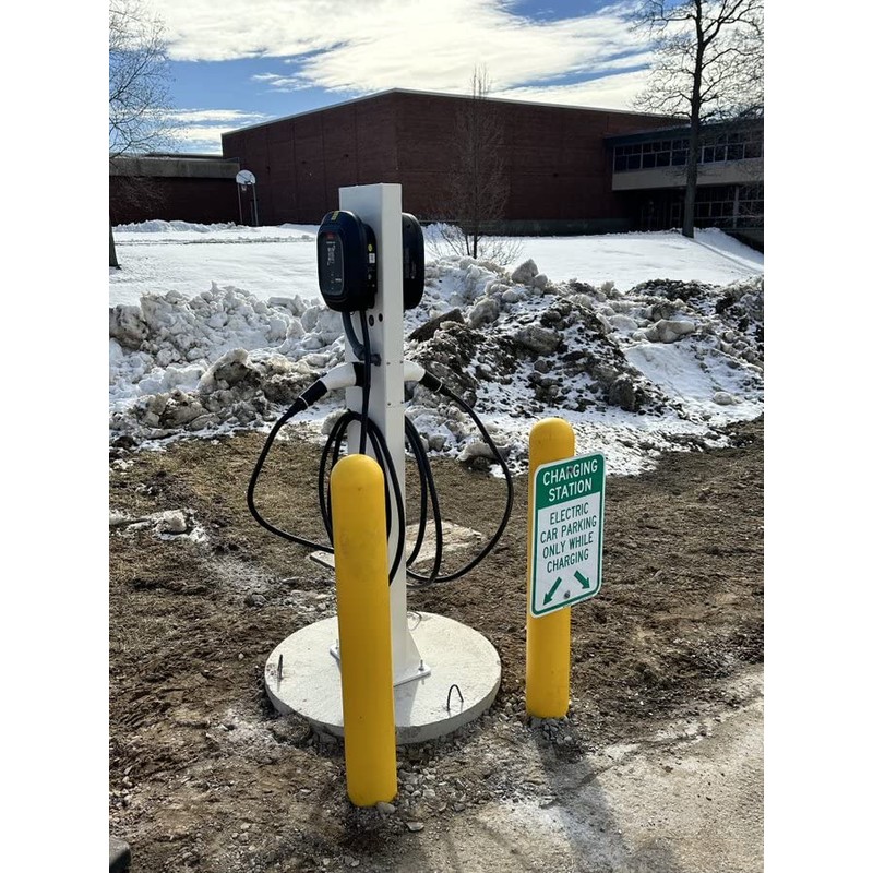 EV Charging Station Sign,Electric Vehicle Parking Only While Charging Sign-9x12Inches
