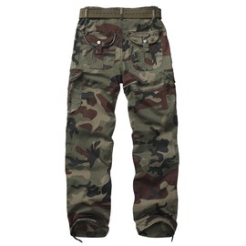 mosingle Women's Cotton Casual Military Cargo Hiking Combat Work Pants with Pocket#2087-Light Camo-10