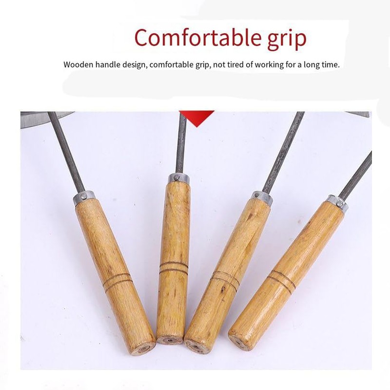 Michear Weeding Puller Garden Hoe Hand Tool,Stainless Steel Hand Hoe