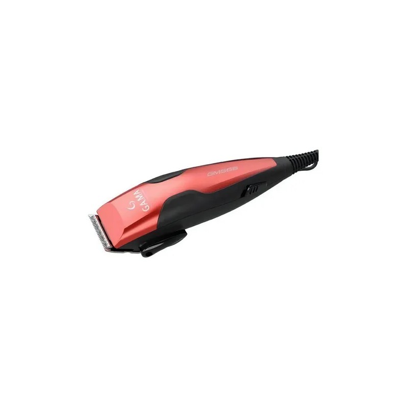 Cortadora De Pelo Gm566 Clipper Magnetico 13 Piezas Rojo