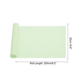 PATIKIL 8.2ft Crepe Paper Roll, 1 Roll 10" Width Soft Paper Streamer Sheet for Craft Flower Making Wrapping Party Birthday Wedding Decoration Ornament, Green