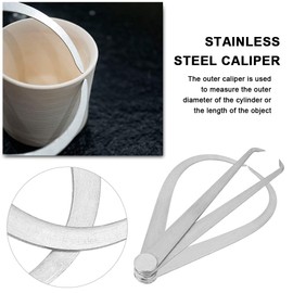 2PCS 6" Inside Outside Calipers Stainless Steel Measuring Metalworking Gauge