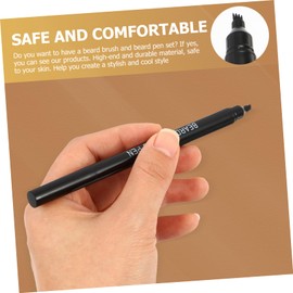 FOMIYES 2pcs Beard Pencil Filler Set with Brush for Men Grooming Dual-ended Mustache Repair Tool for Clean and Contoured Look