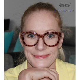 Eyekepper Oversized Reading Glasses - Retro Readers for Women Reading - Transparent Frame +0.50