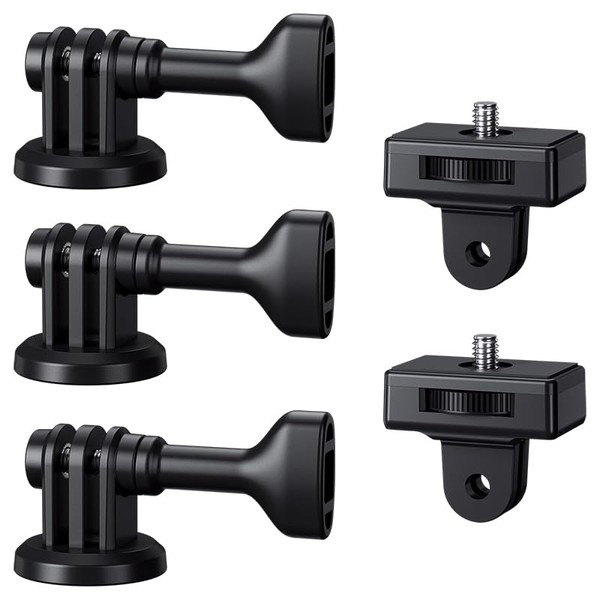 JJC Tripod Mount Adapter Kit for Action Camera, 3 GoPro