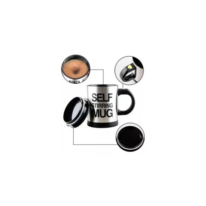 Moin Taza Mezcladora Para Café Térmica Automática Con Tapa Espuma