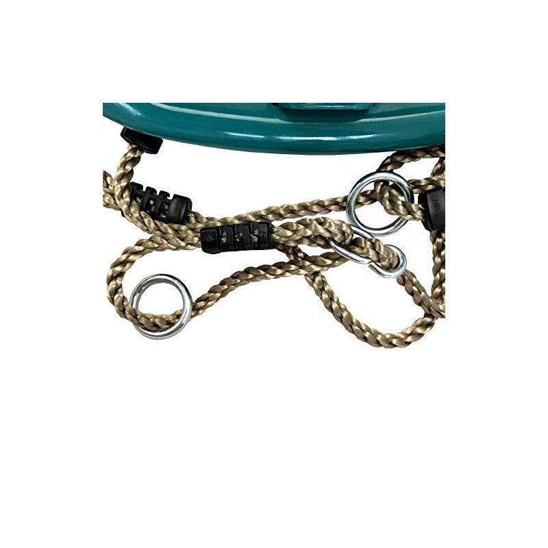 Baby Swing Seat with Rope and Mounting Rings (Turquoise)