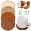 UzecPk Crochet Kit for Beginners, Crochet Kit, 4 Pcs Crochet