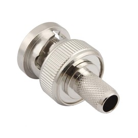 eifagur BNC Male Q9 Plug Crimp for RG8X RG-8X Mini-RG8 LMR240 50 Ohm Coax Cable Straight RF Coaxial Adapter Connector （Pack of 10）