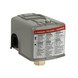 Water Pressure Switch 40-60 PSI Well Pump Pressure Control Switch Electric Auto Control Adjustable Differential 1/4" Female NPT