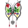 KY&BOSAM Gifts for Nana Suncatchers for Windows Butterfly I Love