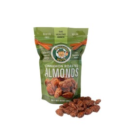 Magic Bavarian Cinnamon Roasted Almonds, 10 oz - Sweet, Gluten-Free, Vegan Nuts, Made in the USA