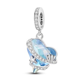 MULA 925 Sterling Silver Charms for Bracelets and Necklaces Lipstick and Bag Dangle Pendants Tower Camera Beads Jewelry Charms for Women