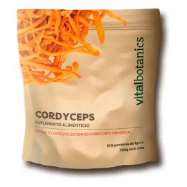 Extracto Hongo Cordyceps Orgánico En Polvo 100g  100 Porciones  Hongo Adaptogeno Nootropico  Suplemento Alimenticio Libre De Gluten, Vegano, Apto...  