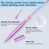 Hobekoee 2-Inch Short Interchangeable Circular Knitting Needles Set