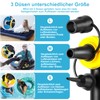 WADEO 9000Pa Mini-Handstaubsauger Akku, 3-in-1-Multifunktions-Staubsauger mit 3 Saugdüsen zum Aufblasen