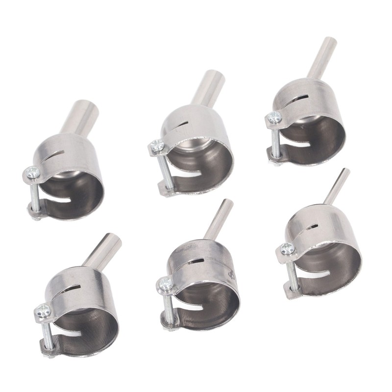 6Pcs 850 Heat Gun Nozzle Kit Aluminum Alloy 3 4