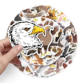 Eagle Sticker Set of 50 Cute Decoration for Car Laptop Skateboard Bicycle Moped Motorcycle Bicycle Computer Suitable for Adults Children