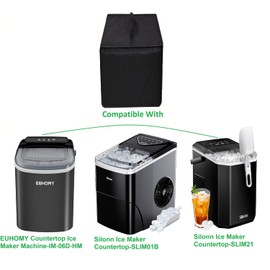 AF-WAN Robuste, hitzebeständige, wasserdichte, staubdichte Abdeckung für EUHOMY Arbeitsplatten-Eismaschinen-IM-06D-HM/Silonn Eiswürfelbereiter-Arbeitsplatte, SLM01B/SLIM21