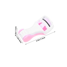 MERRYHAPY Hot Eyelash Curler Push Clip 2pcs Eyelash Clips for Women Makeup Tool Compact Lightweight Pink