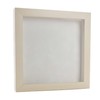 30x30 Shadow Box Frame White Washed Wood | with a
