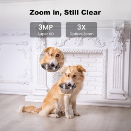 bizv Indoor Security Camera,2K Pet Camera with Phone App,WiFi Cameras for Home Security,Camera for Dog/Baby Monitor/Pan Tilt, 2.4G, 24/7, Two Way Audio, Motion Tracking,SD&Cloud
