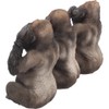 Nemesis Now H3523J7 Three Wise Gorillas Figurine 13.5cm Black